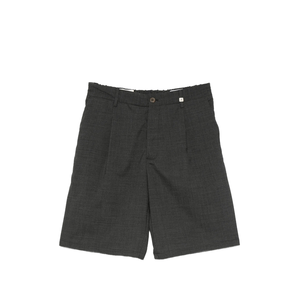 Myths Pleated Belt-loop Shorts