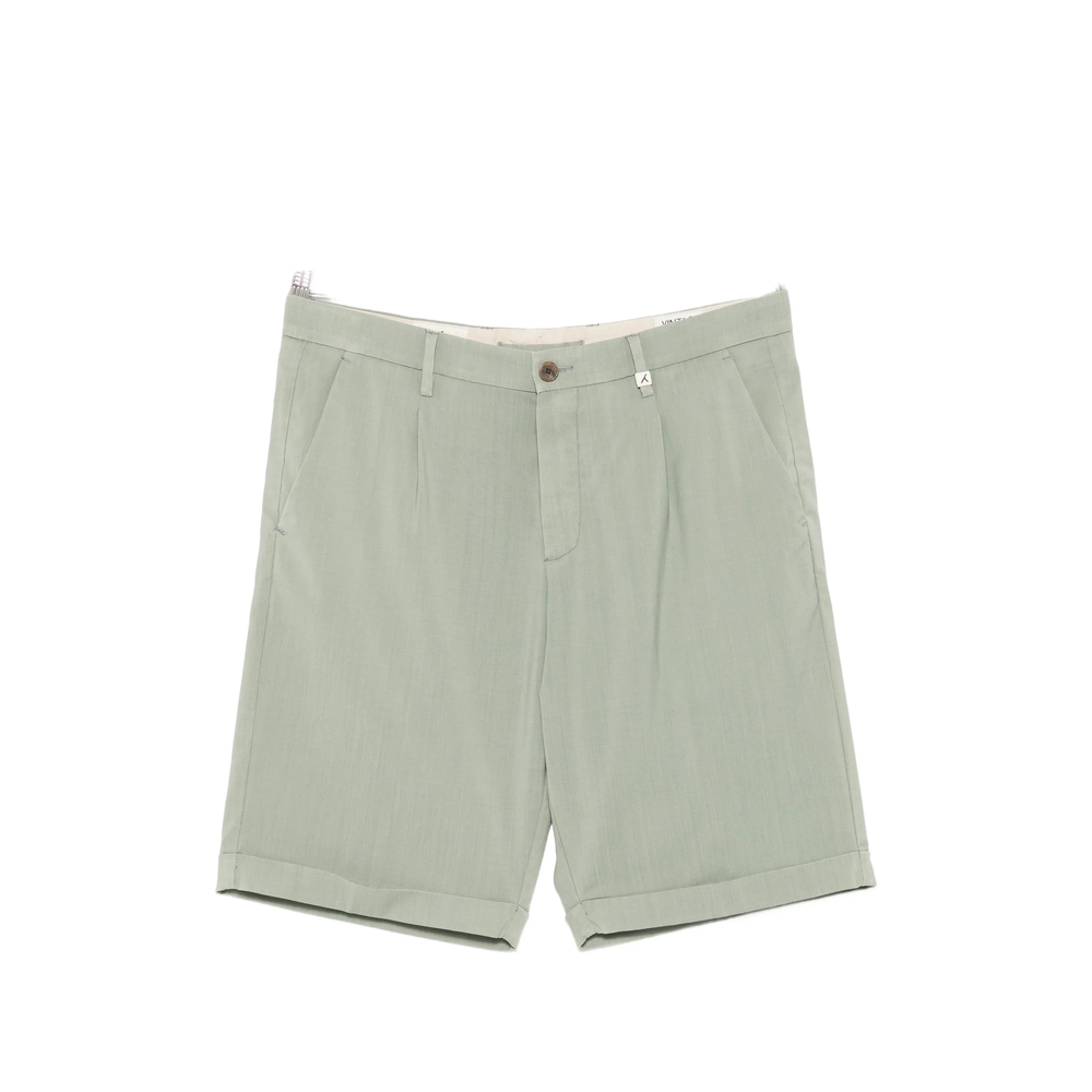 Myths Pleated Shorts In Green