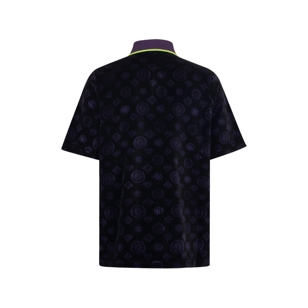 Monogram Velour Polo Shirt