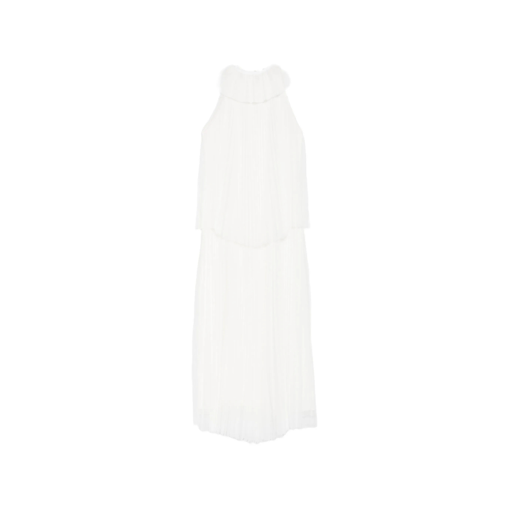 Fabiana Filippi Pleated Layered Maxi Dress
