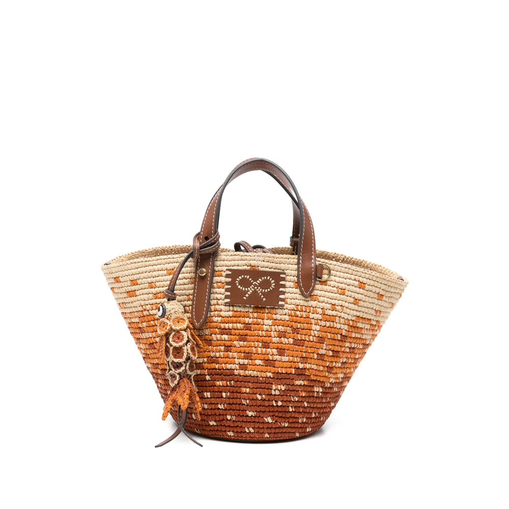 Anya Hindmarch Small Woven Fish-charm Tote Bag