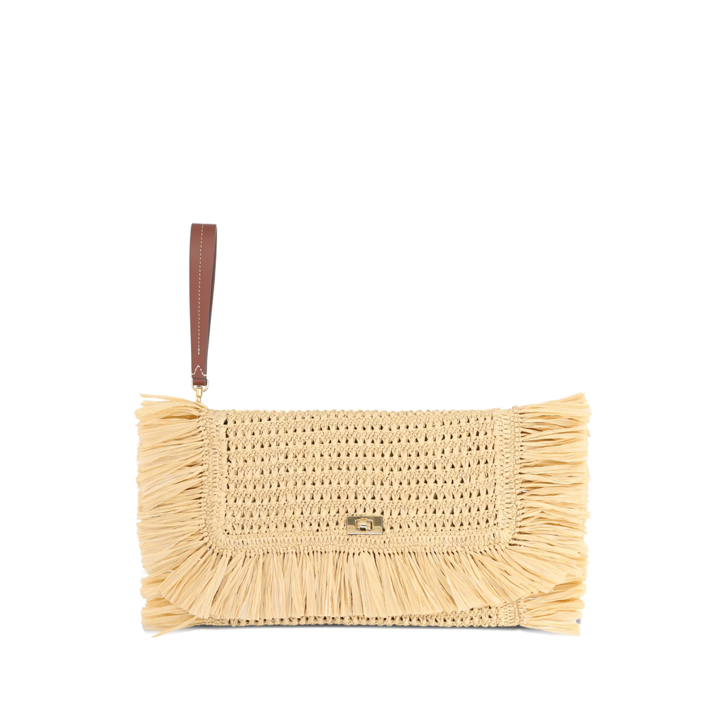 Anya Hindmarch Fringed Clutch Bag