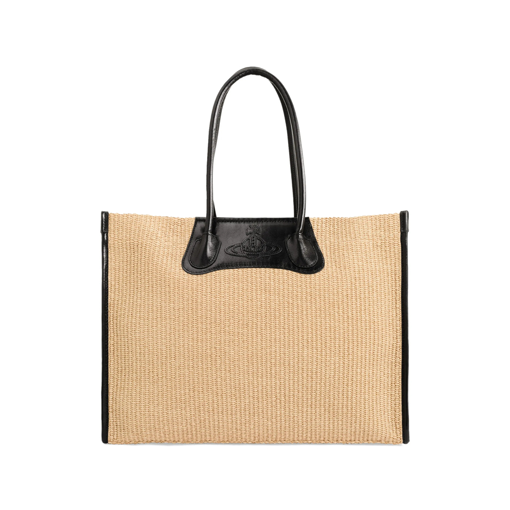 Vivienne Westwood Troy Woven Tote Bag