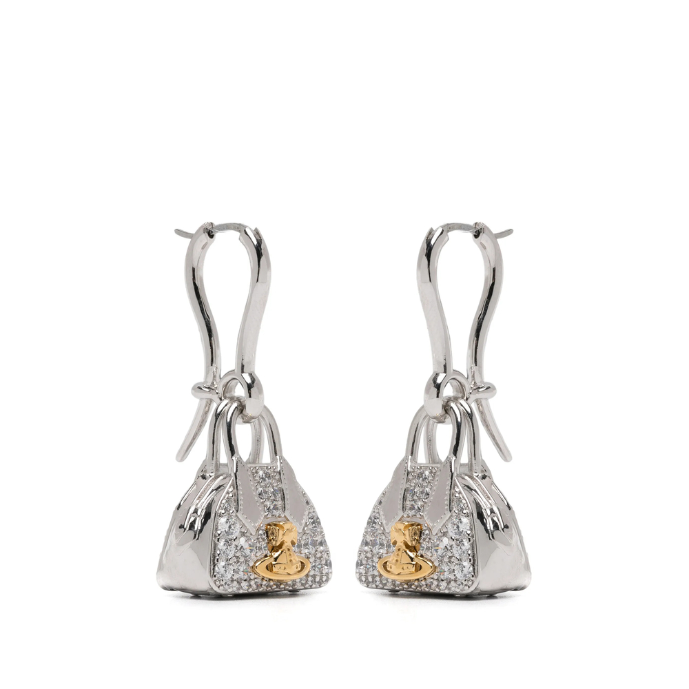 Vivienne Westwood Yasmine Orb-plaque Crystal-embellished Earrings