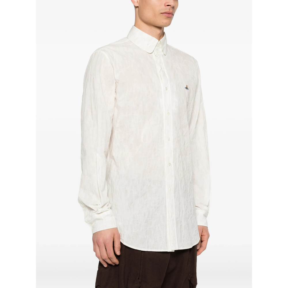 Orb-Detail Button-Fastening Shirt