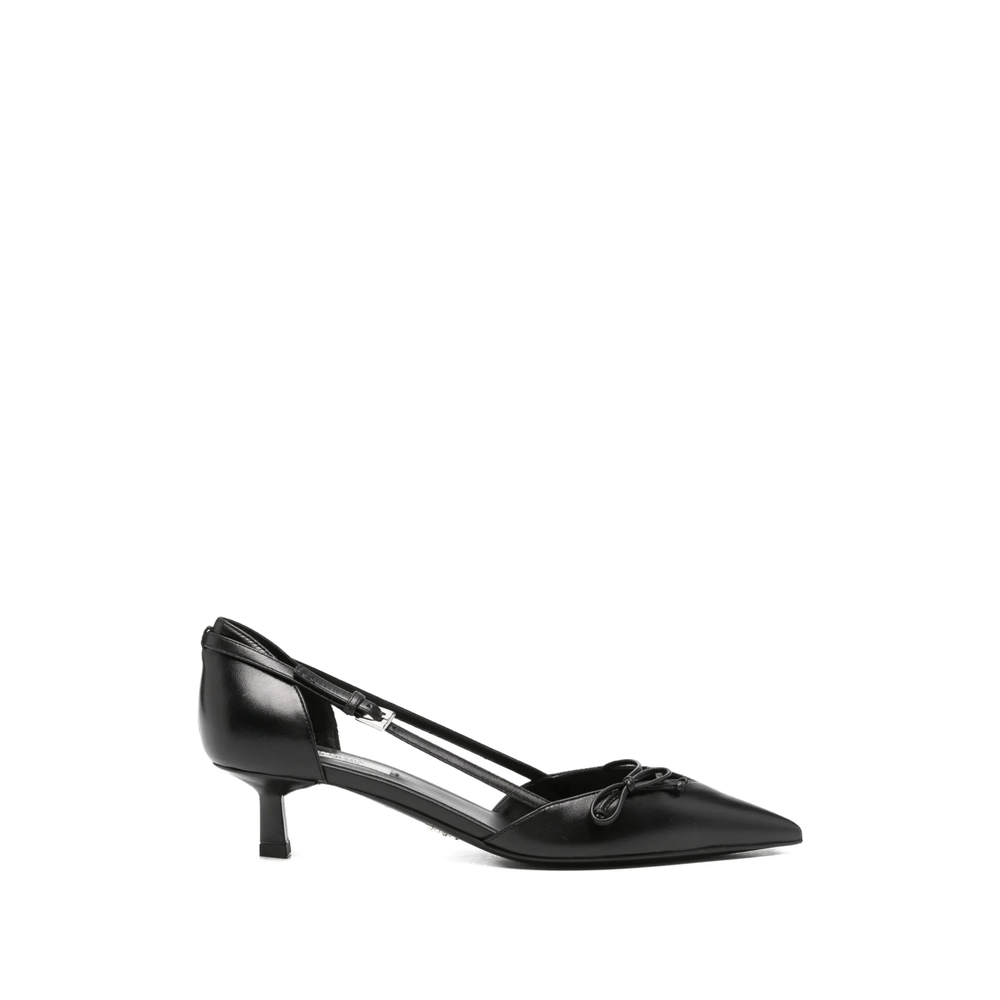 Prada Open-side Leather Pumps