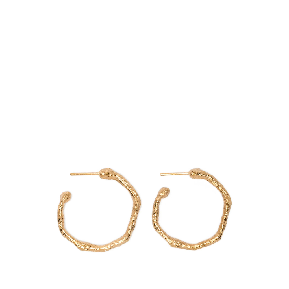 Forte Forte Textured Hoop Earrings