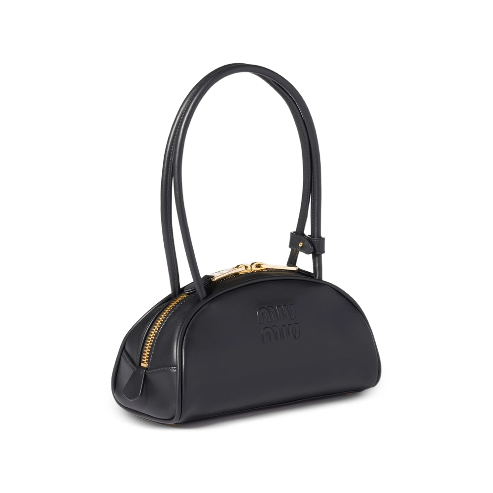 Softy Logo-Plaque Fringed Shoulder Bag
