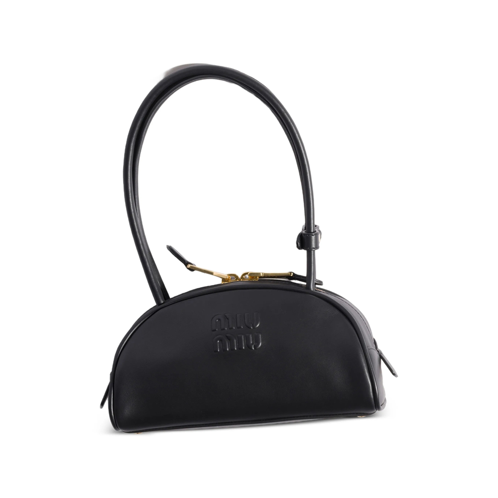 Softy Logo-Plaque Fringed Shoulder Bag