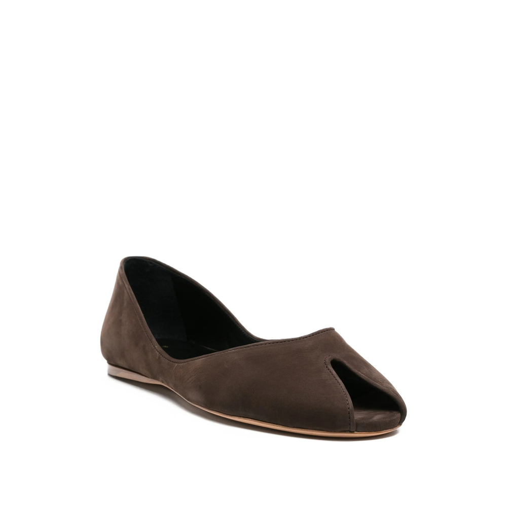 Open-Toe Ballet Flats