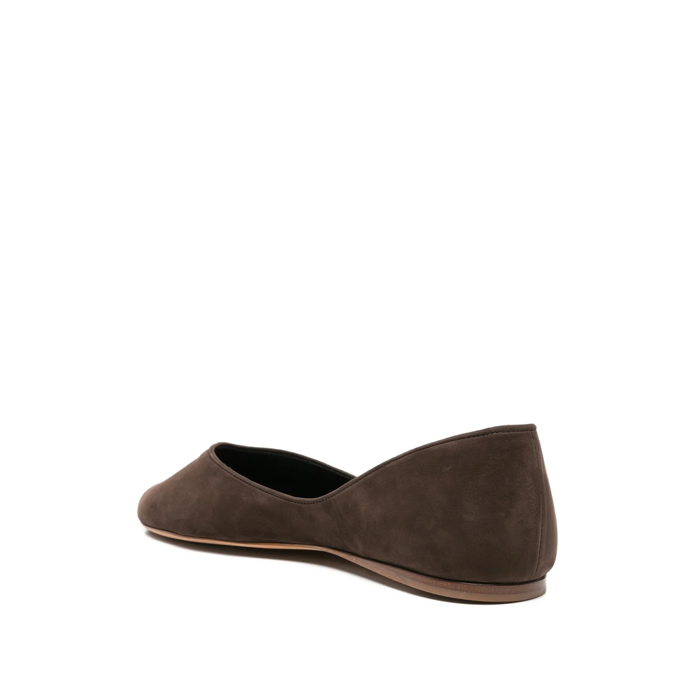 Open-Toe Ballet Flats