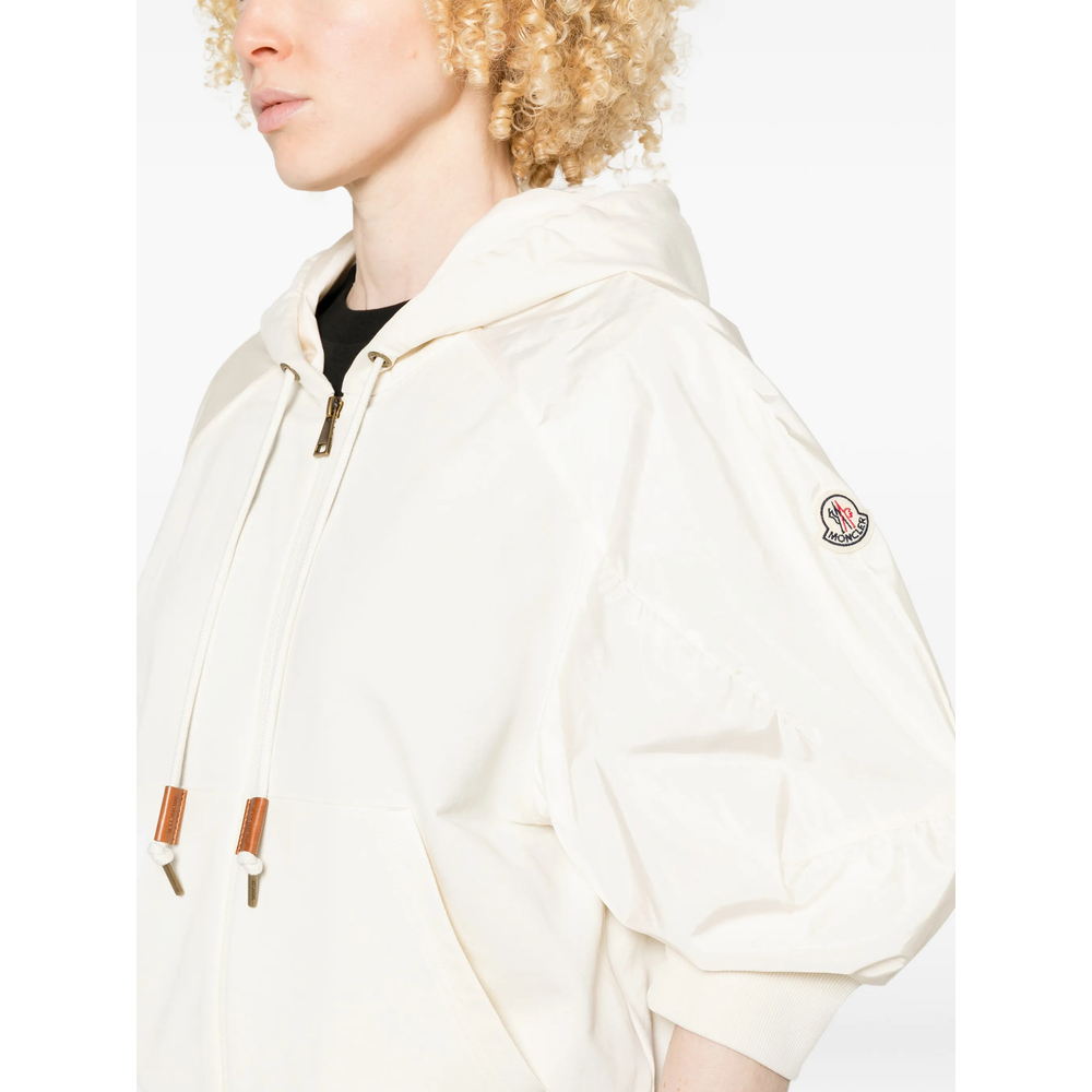 Hooded Puff-Sleeve Jacket
