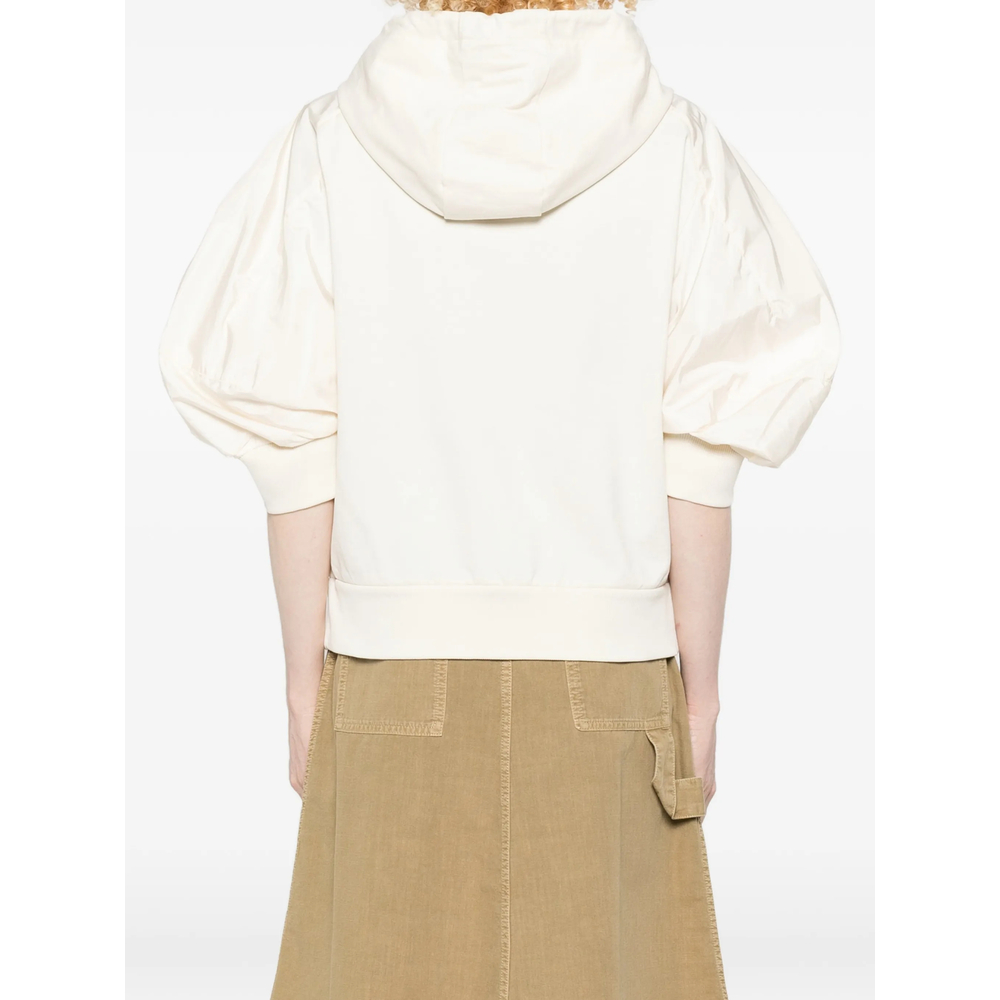 Hooded Puff-Sleeve Jacket