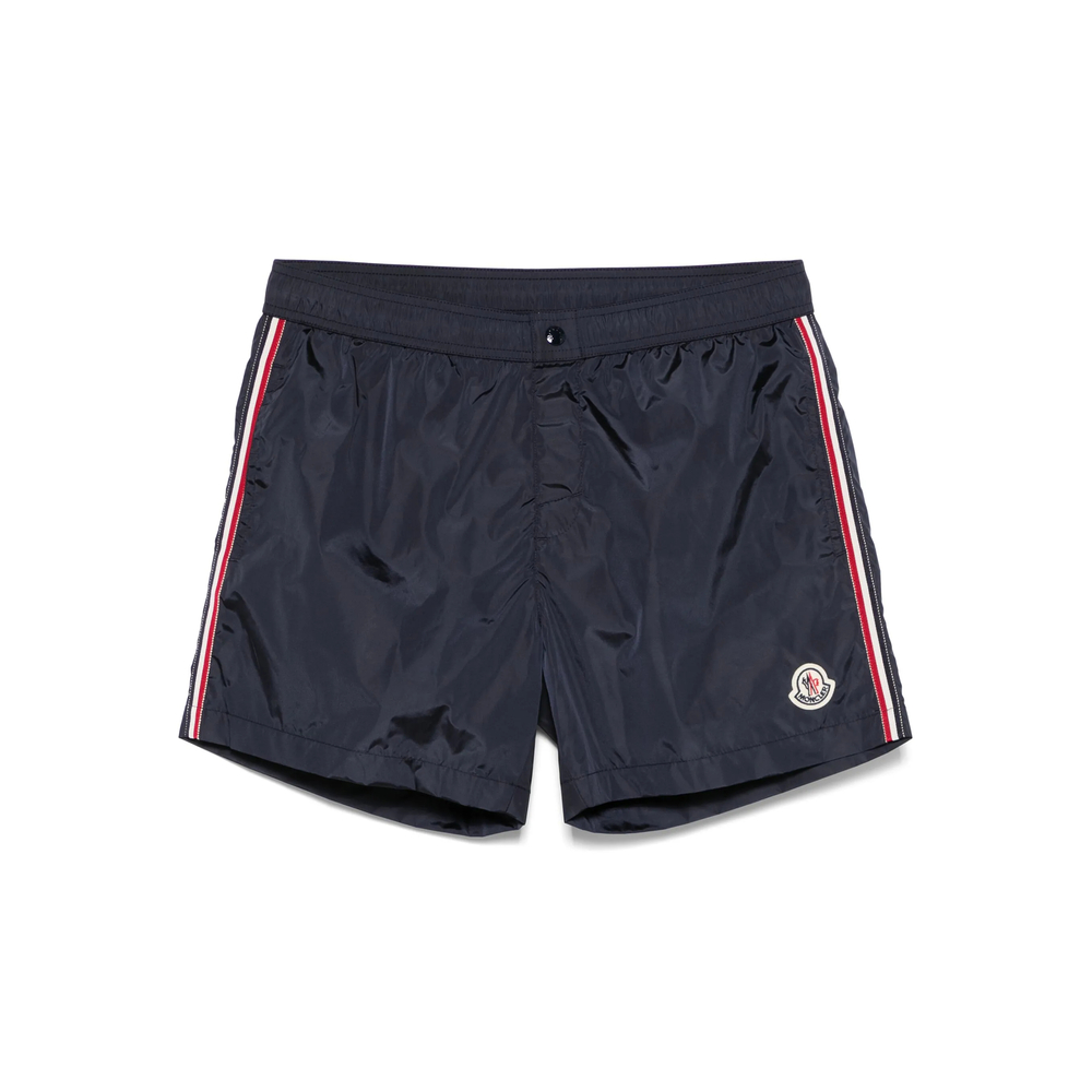 Moncler Striped-detail Swim Shorts