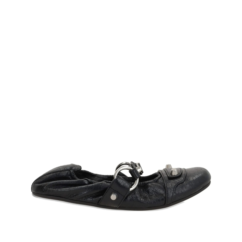 Balenciaga City Leather Ballet Flats