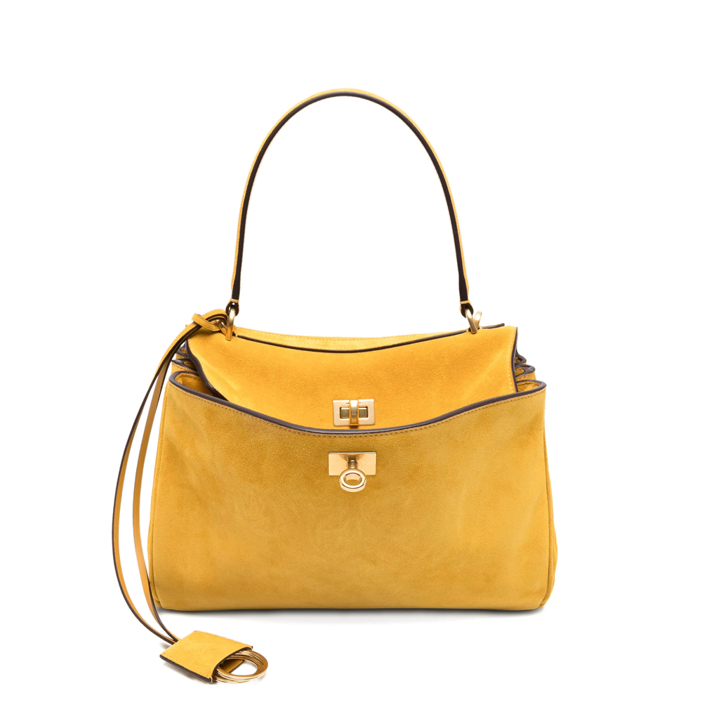 Balenciaga Small Rodeo Suede Tote Bag