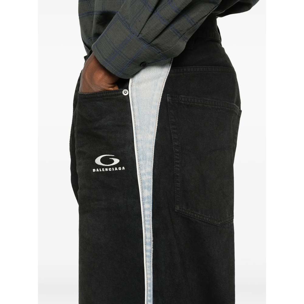 Piping Detail Denim Jeans