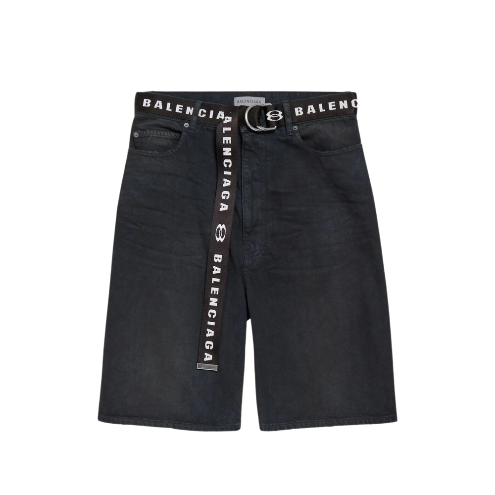 Balenciaga Belted Logo-waistband Shorts