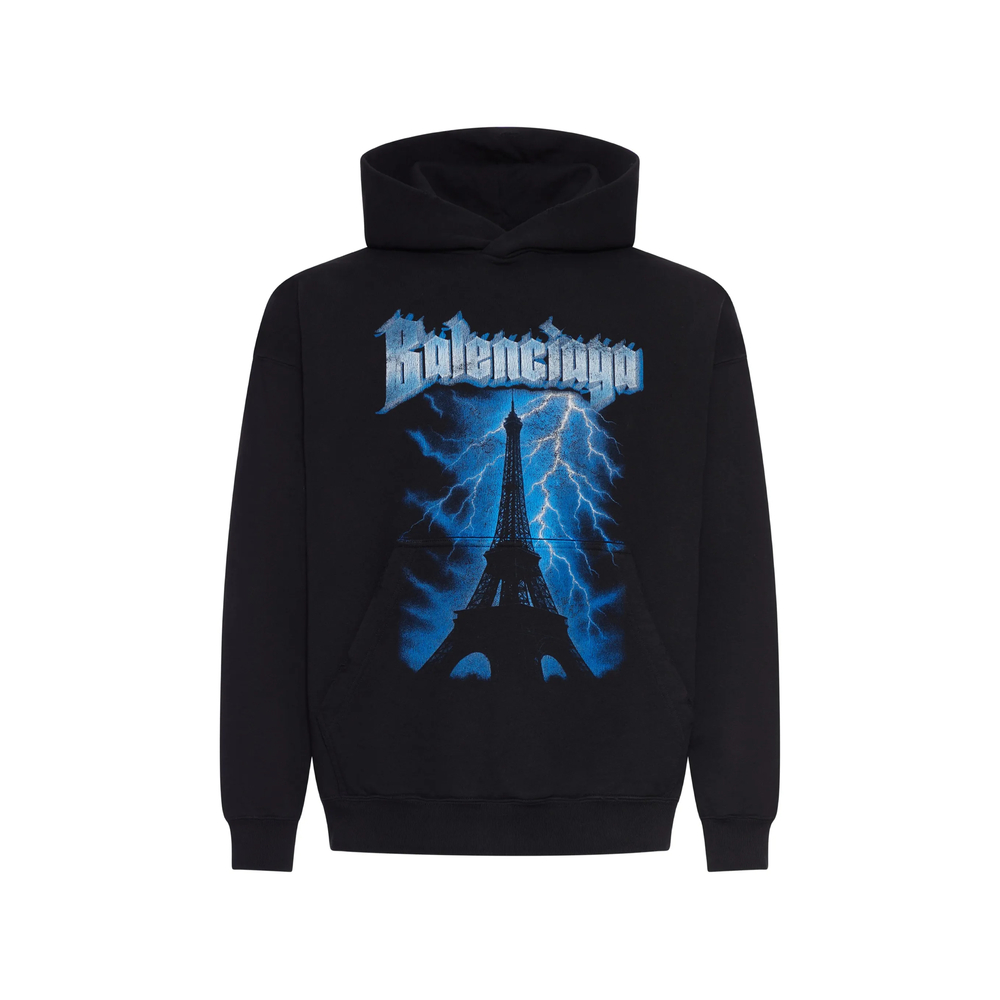 Sudadera con capucha gráfica Balenciaga