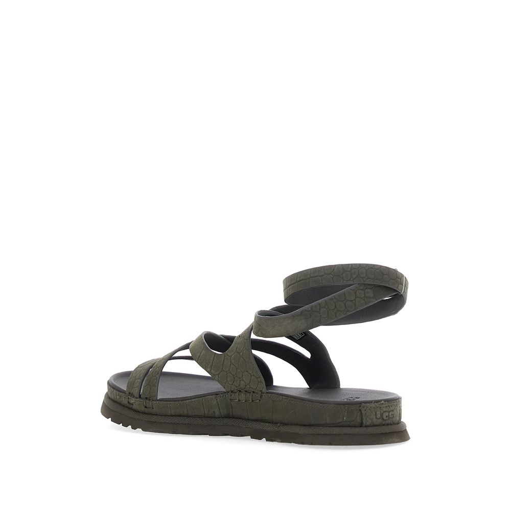 Goldengaze Ankle-Wrap Sandals