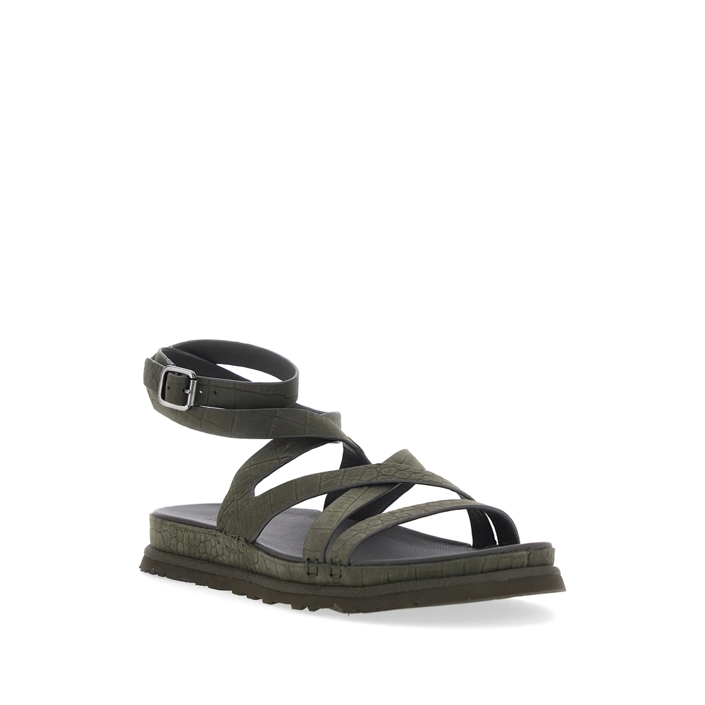 Goldengaze Ankle-Wrap Sandals