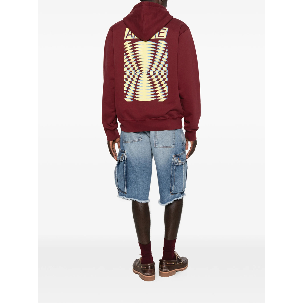 Graphic-Print Drawstring Hoodie