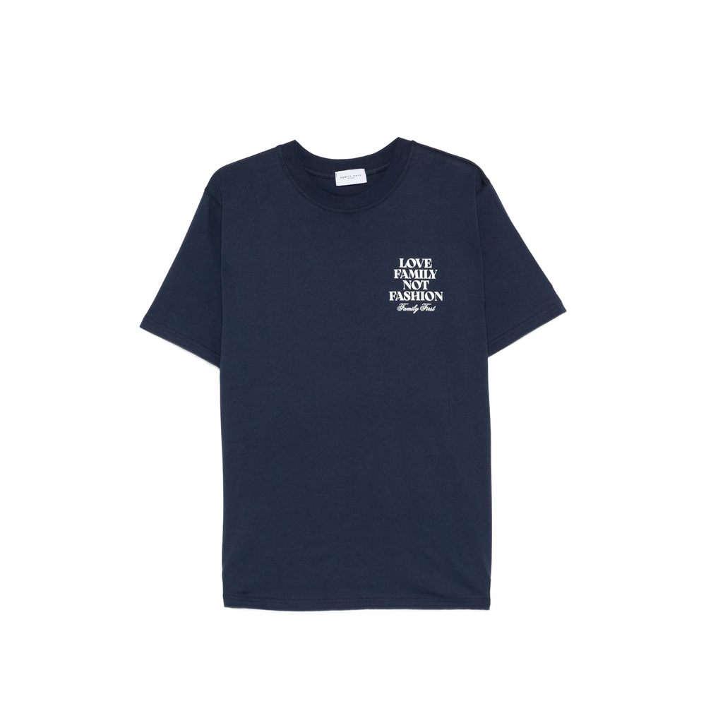 Family First Short-sleeve Lettering T-shirt