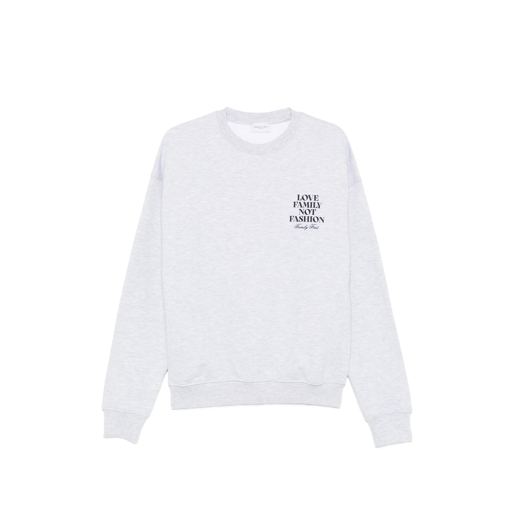Family First Lettering Sweatshirt