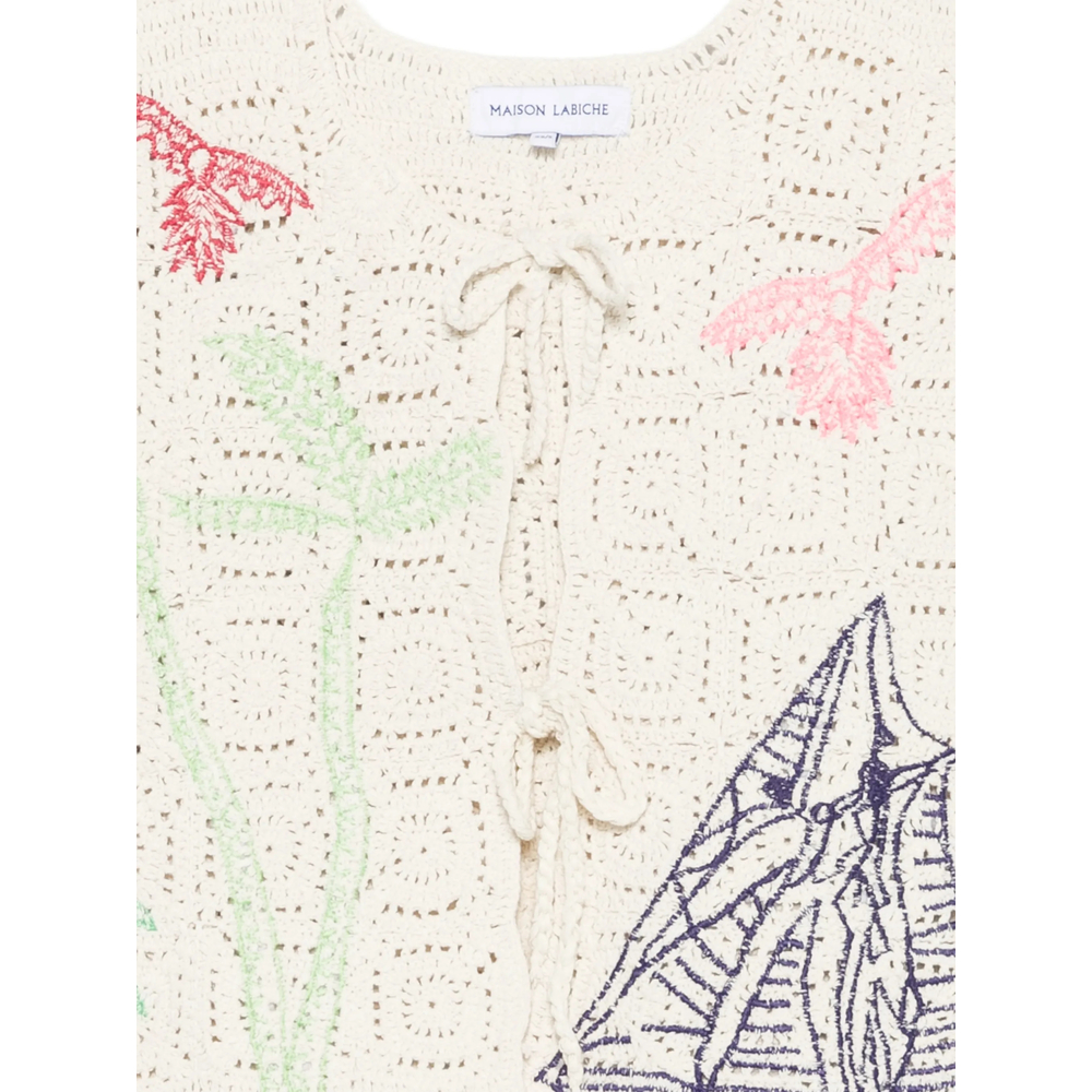 Piver Crochet Embroidered Gilet
