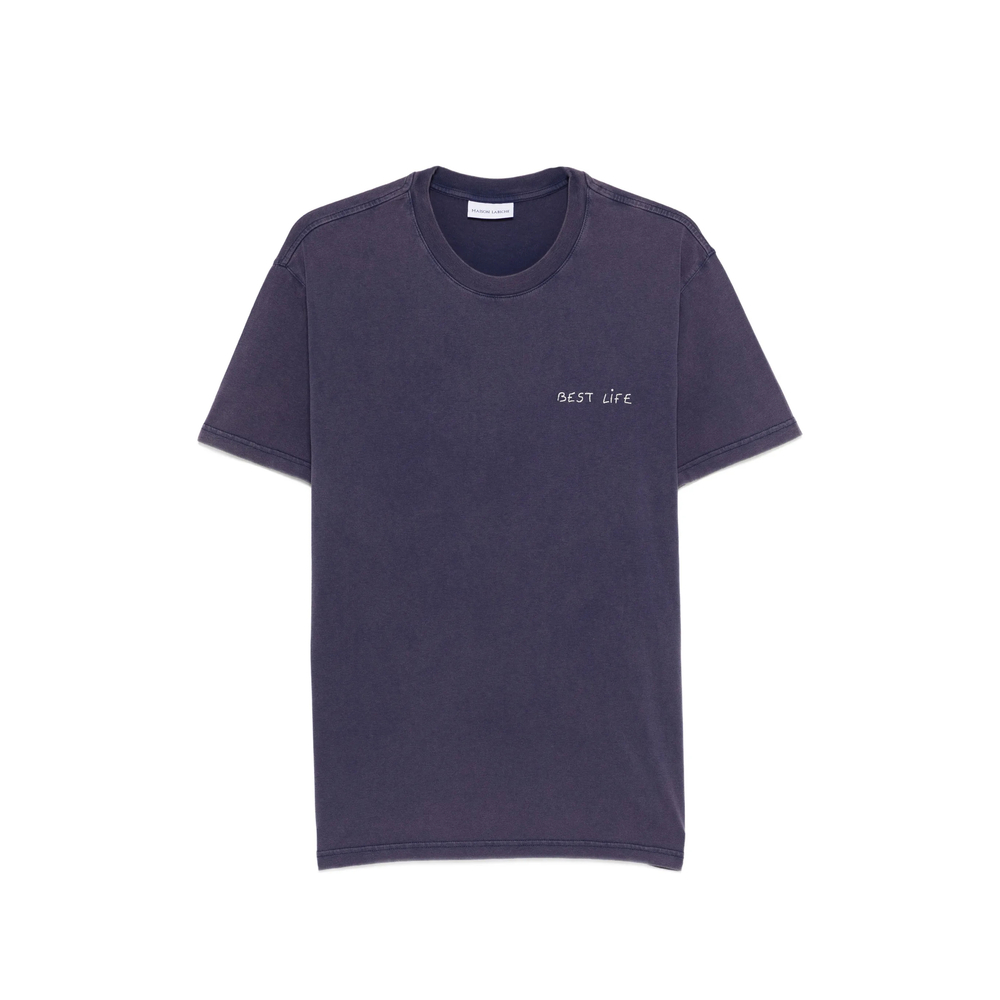 Maison Labiche Popincourt Embroidered T-shirt In Blue