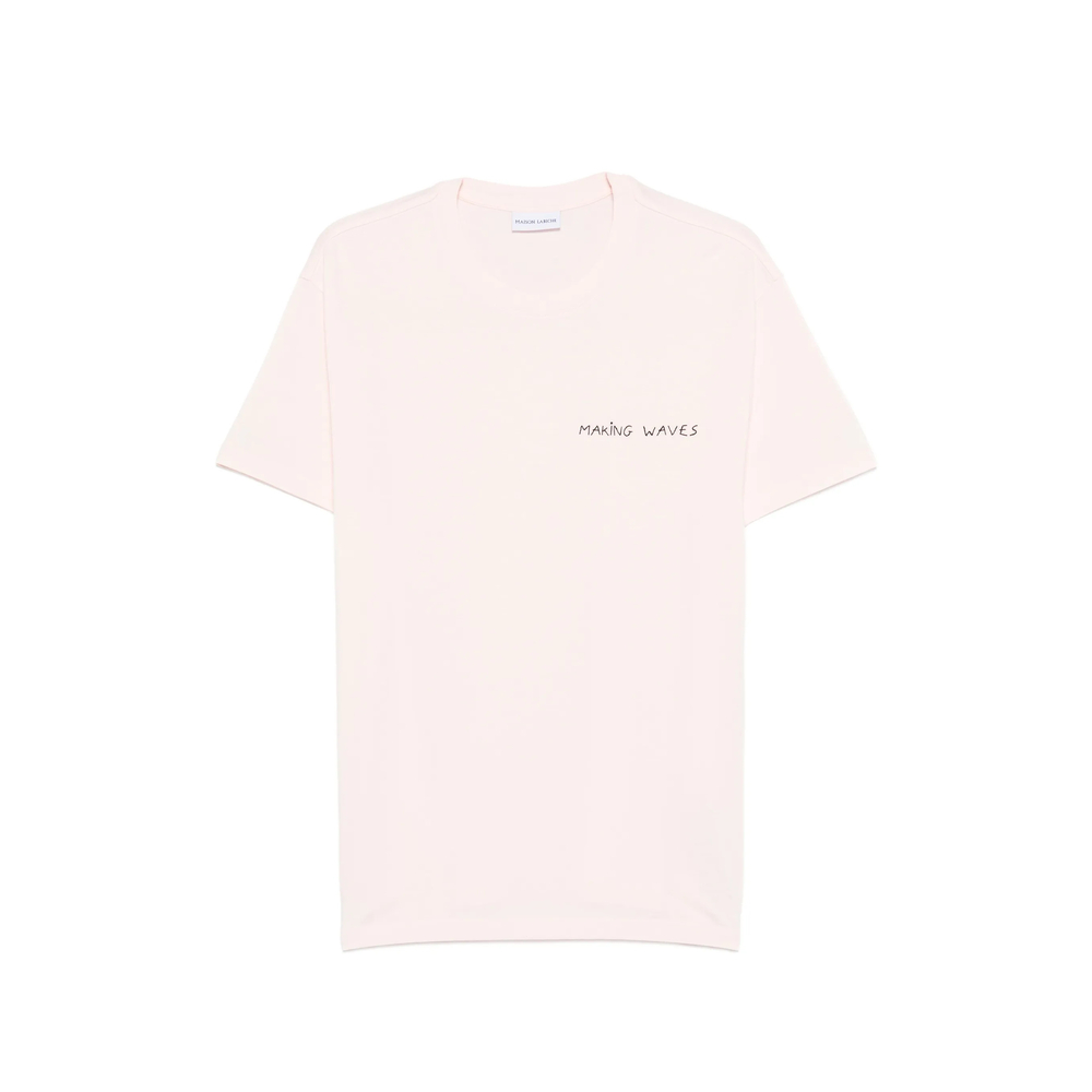 Maison Labiche Popincourt Embroidered T-shirt In Pink