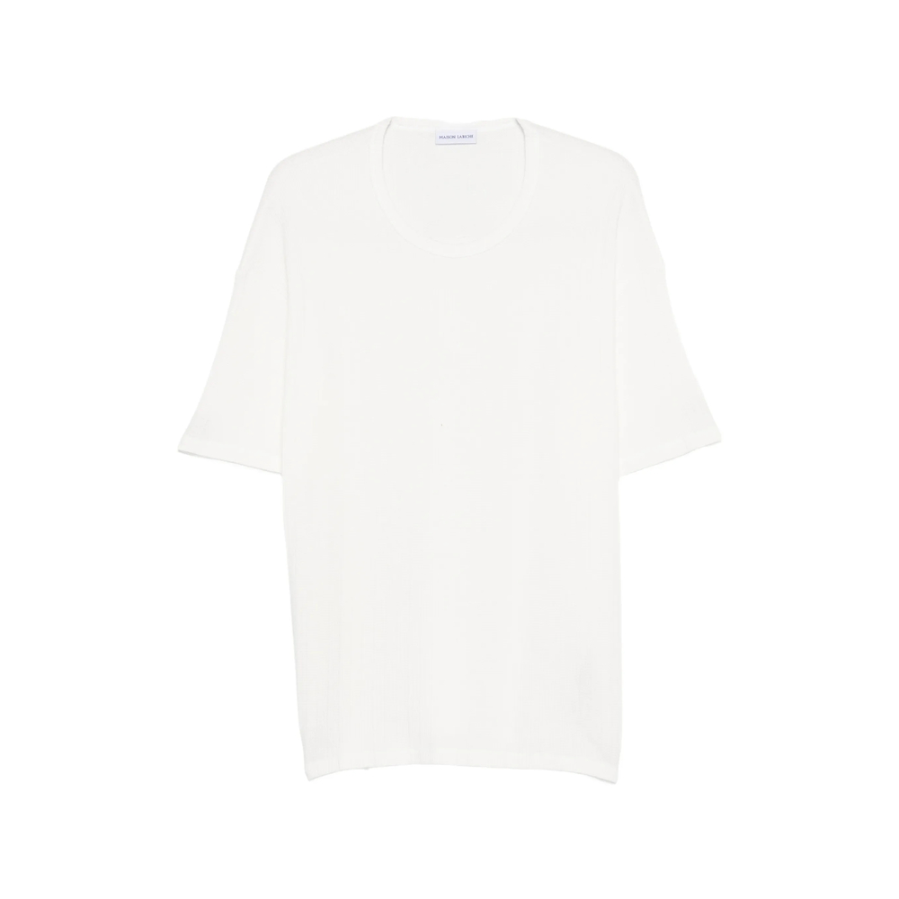 Maison Labiche Ziem Knitted T-shirt In White
