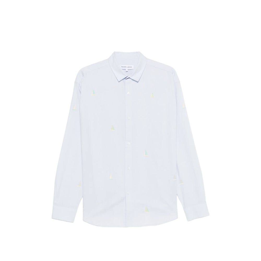 Maison Labiche Breteuil Sailboat-embroidered Shirt