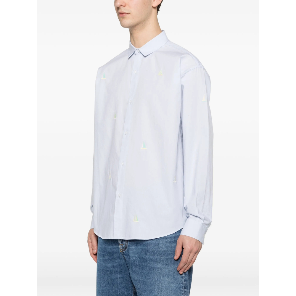 Breteuil Sailboat-Embroidered Shirt