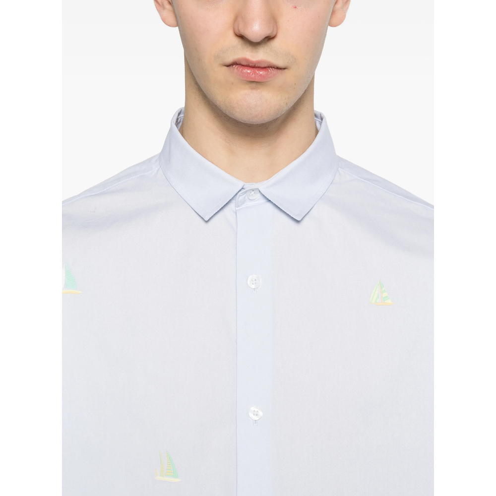 Breteuil Sailboat-Embroidered Shirt