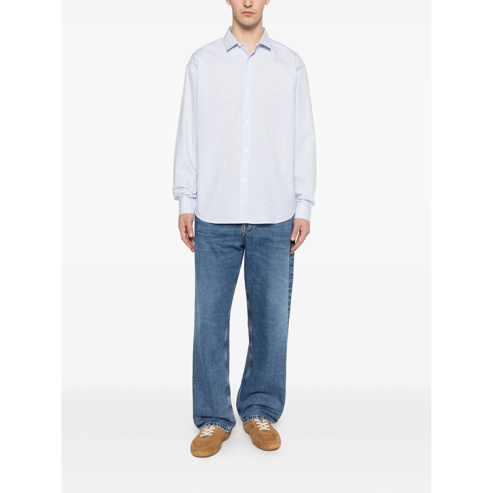 Breteuil Sailboat-Embroidered Shirt
