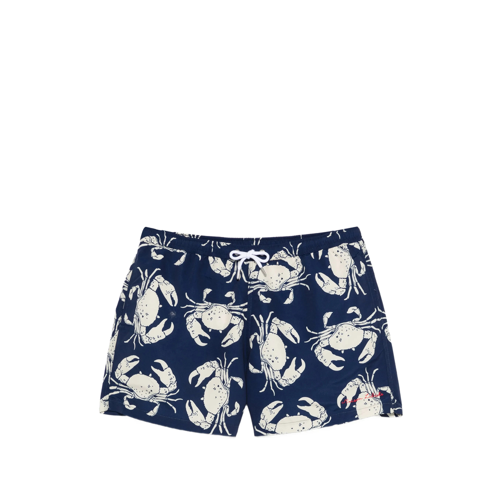 Maison Labiche Crab-print Swim Shorts