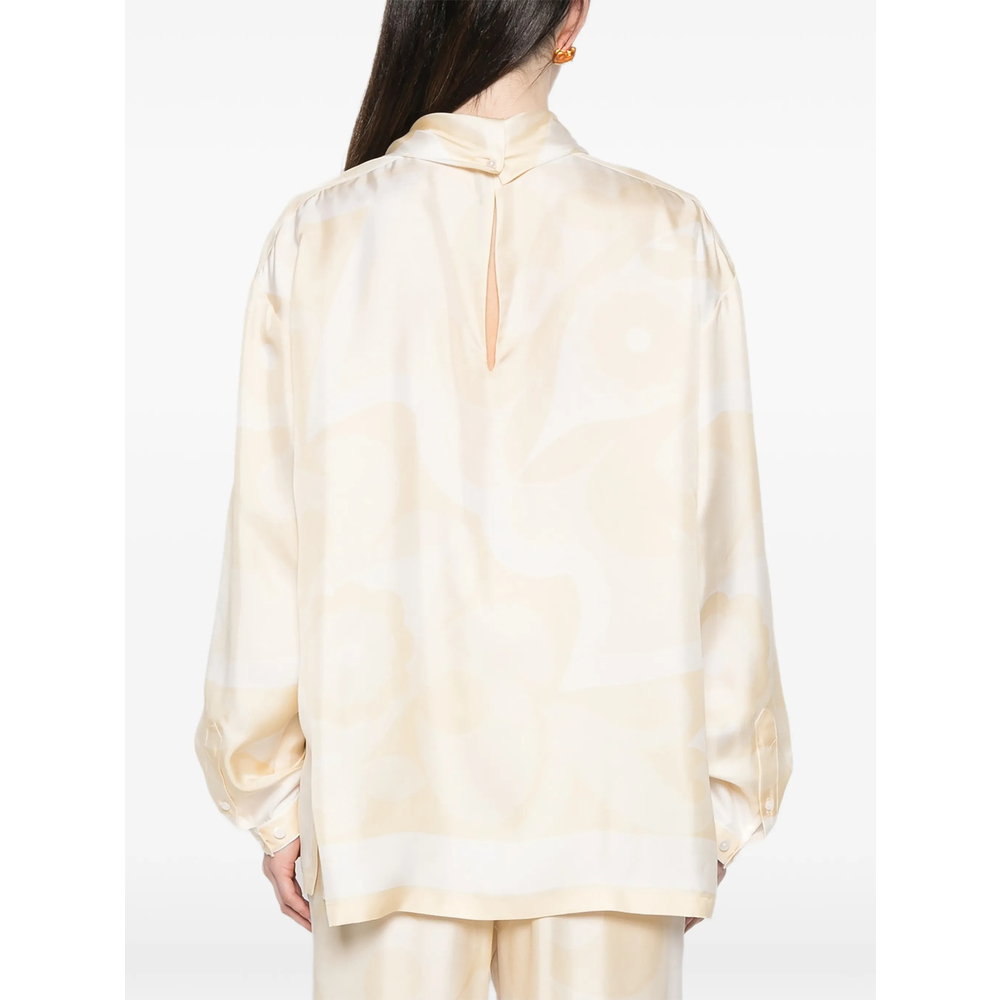 Patterned High-Neck Top