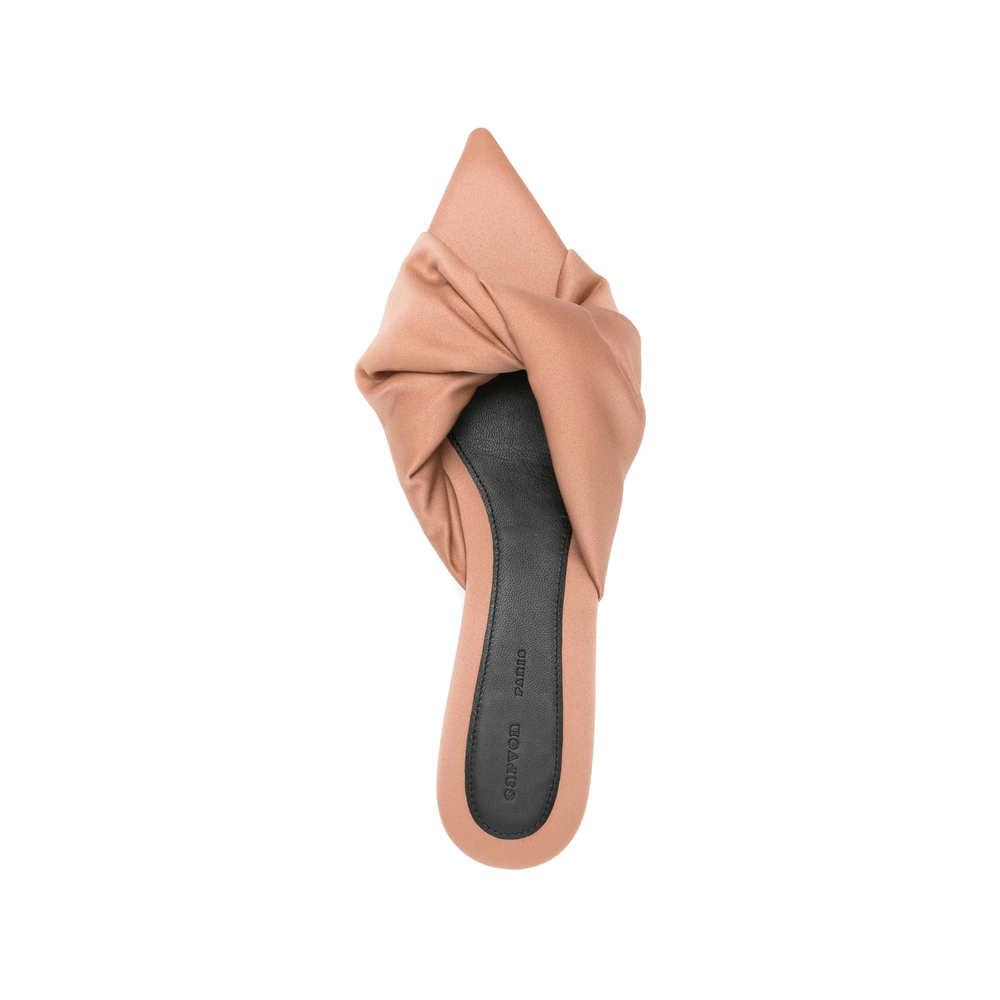 Knotted Pointed-Toe Sandals