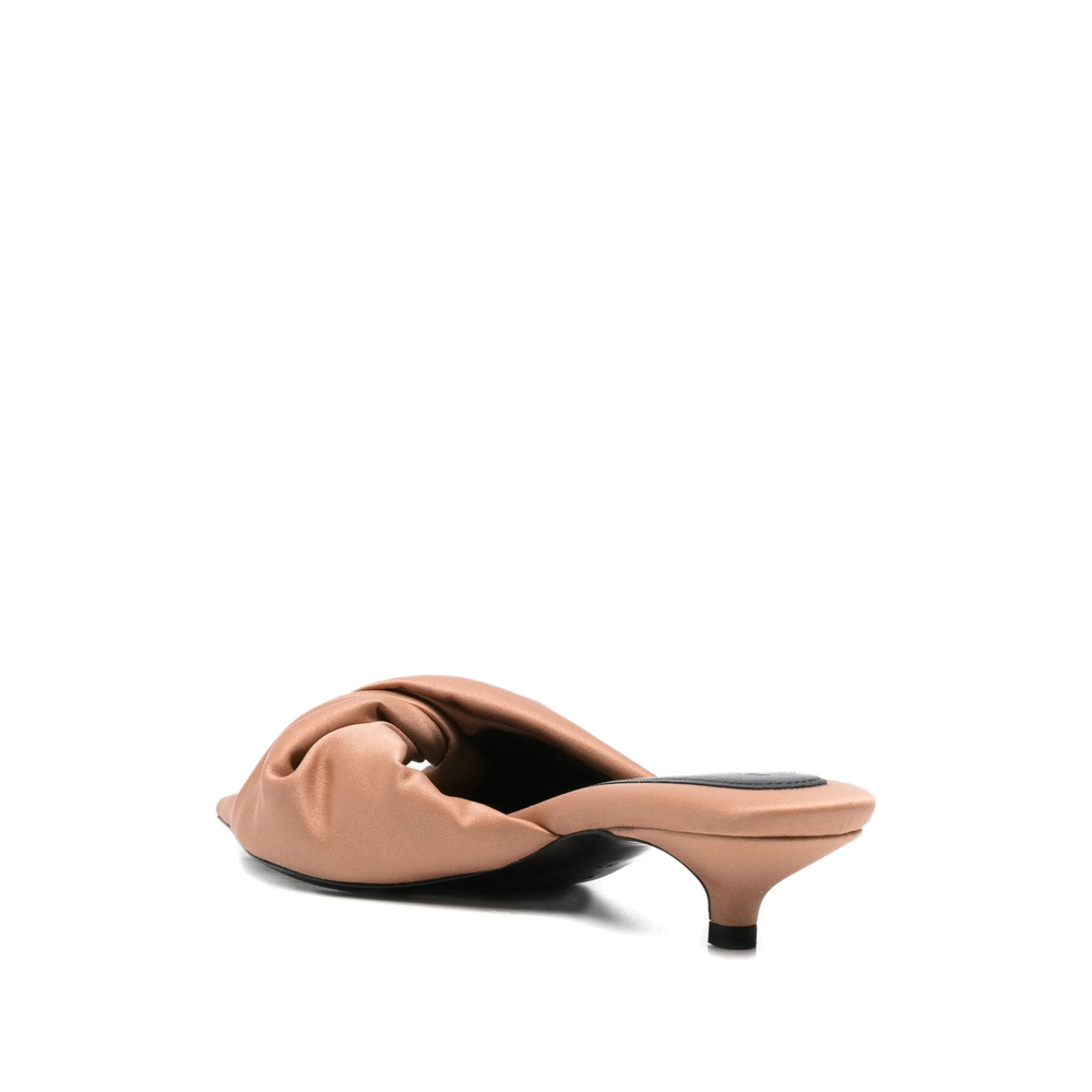 Knotted Pointed-Toe Sandals
