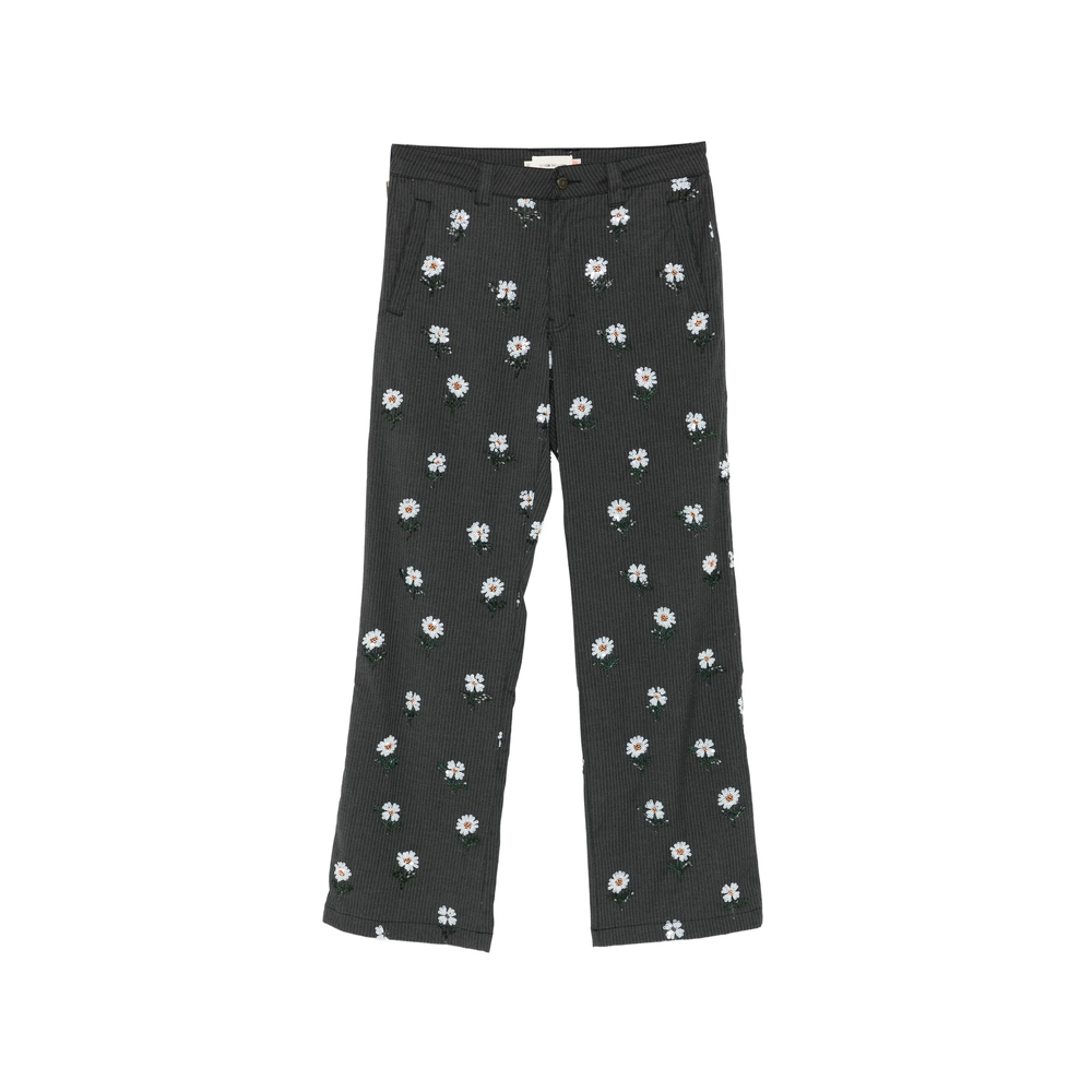 Sequin-Embellished Straight-Leg Pants