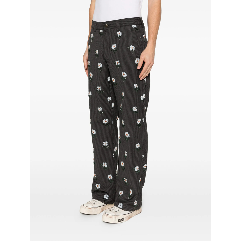 Sequin-Embellished Straight-Leg Pants