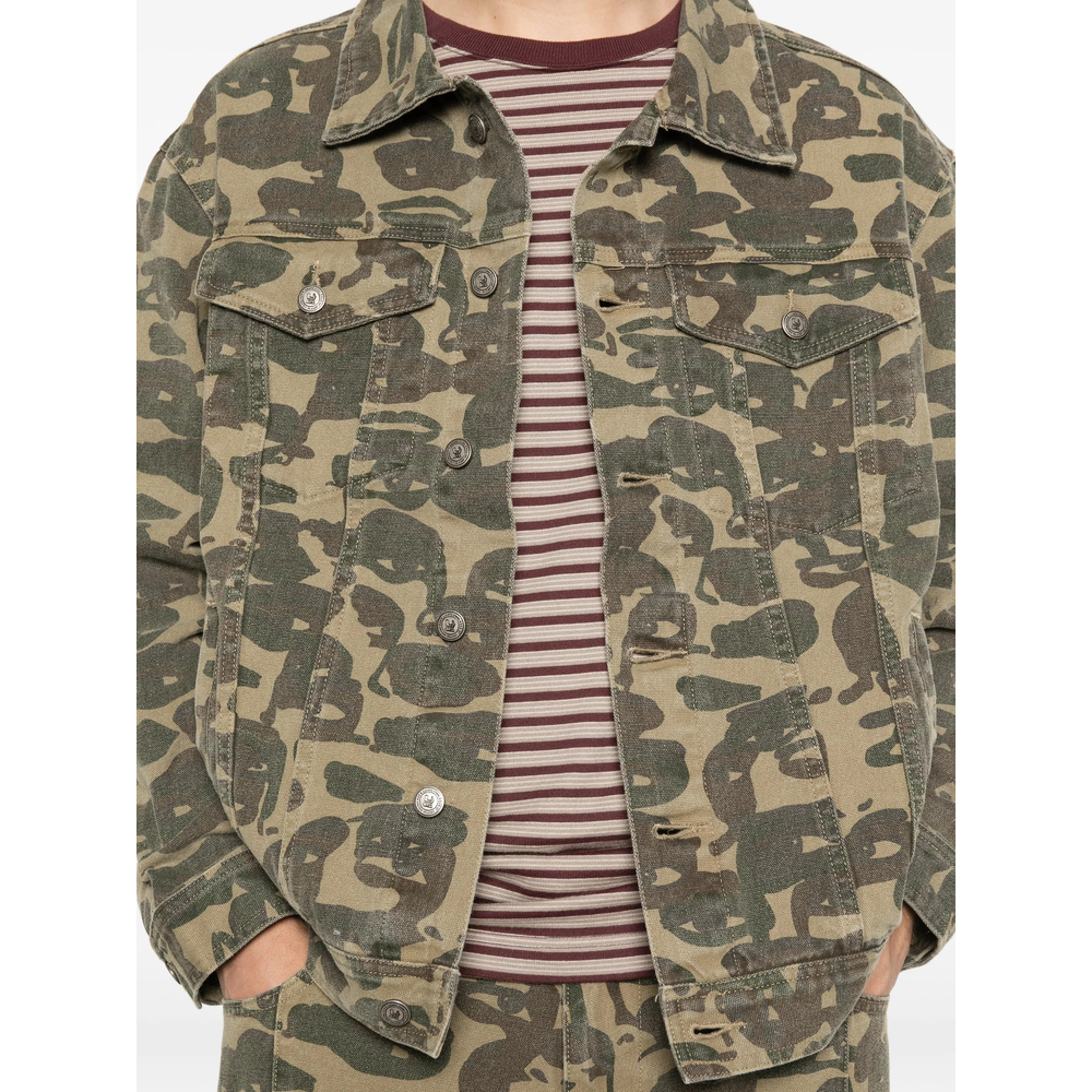 Camouflage Button Jacket