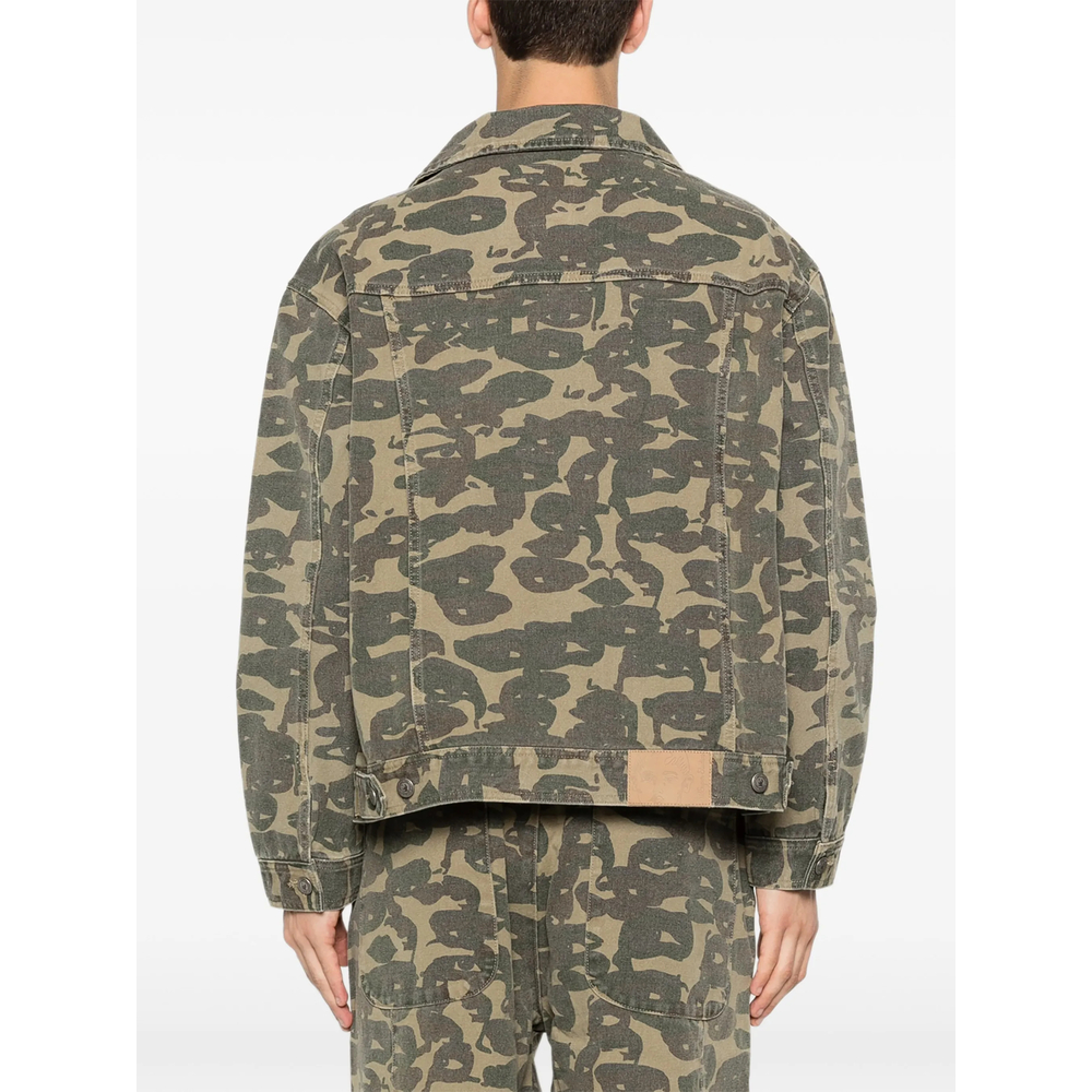 Camouflage Button Jacket
