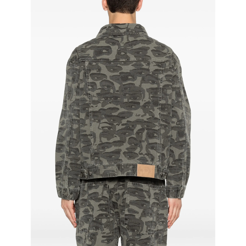 Face-Camo Denim Jacket