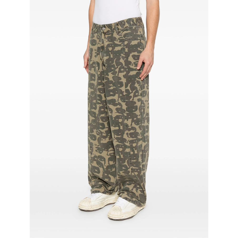 Camouflage Straight Jeans