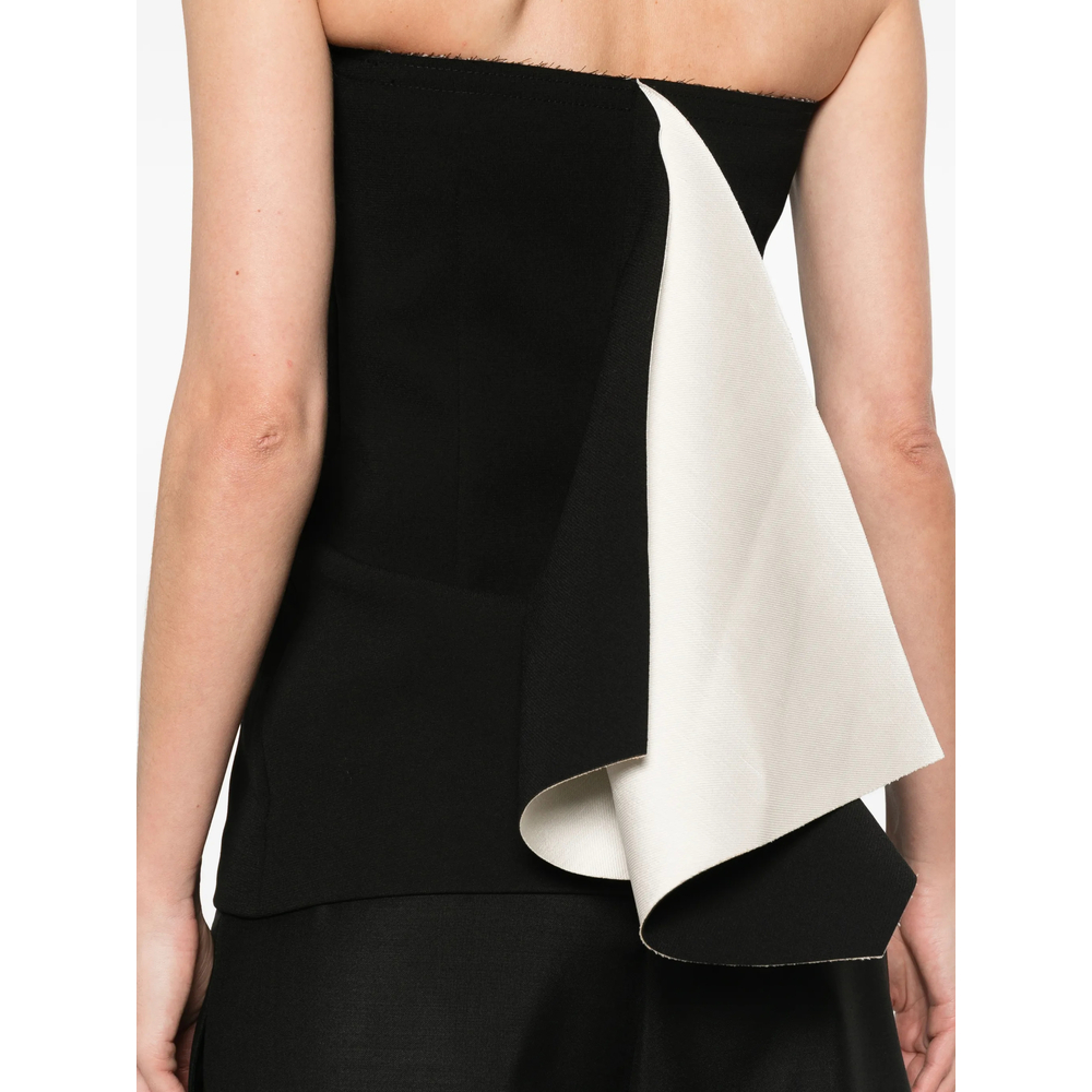 Strapless Panelled Top