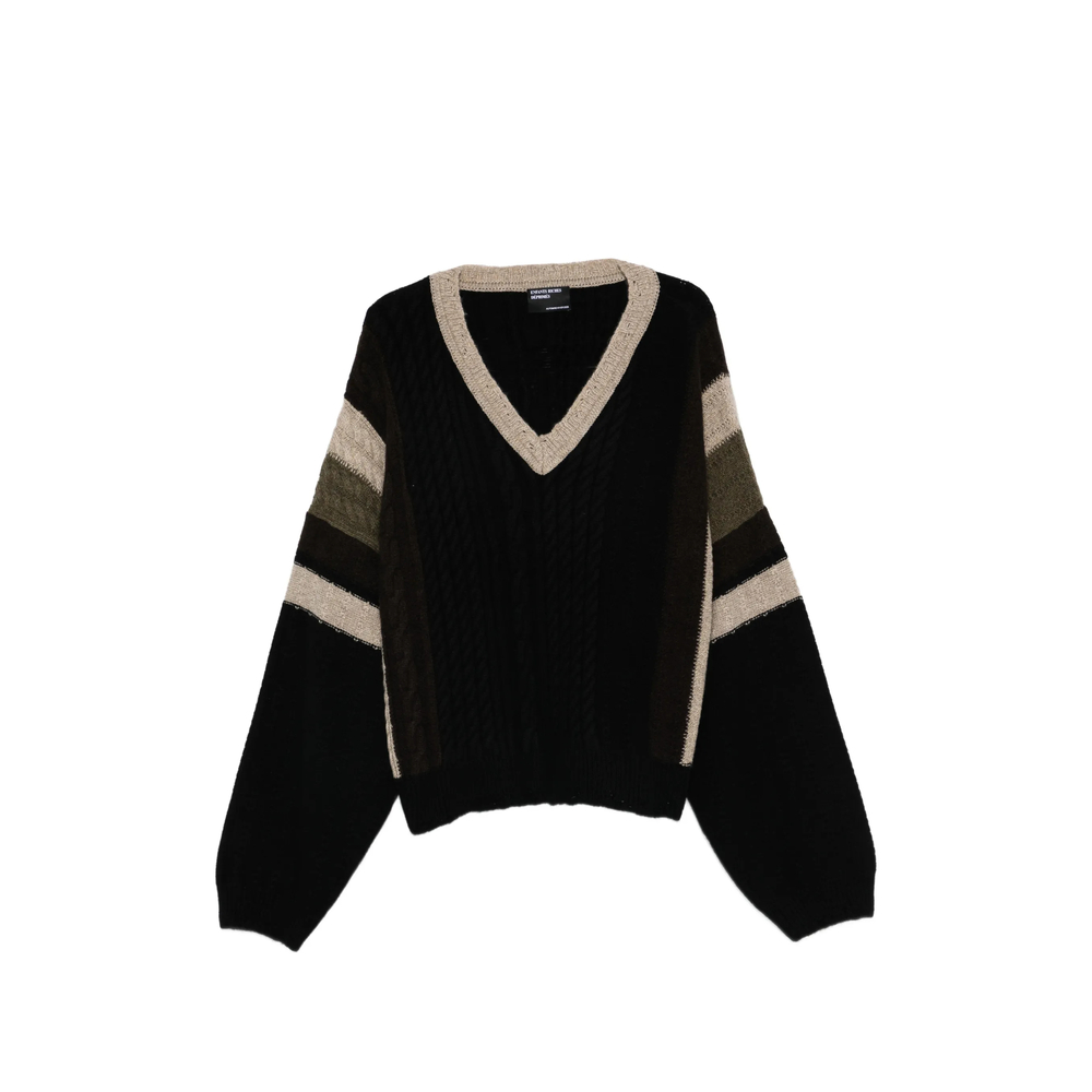Enfants Riches Déprimés V-neck Cable-knit Sweater