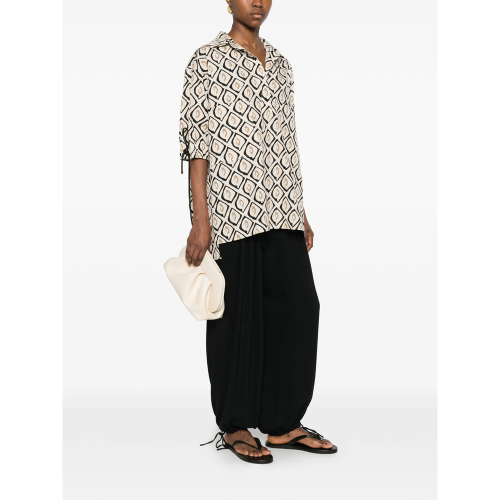 Oversized Printed Poplin Shirt