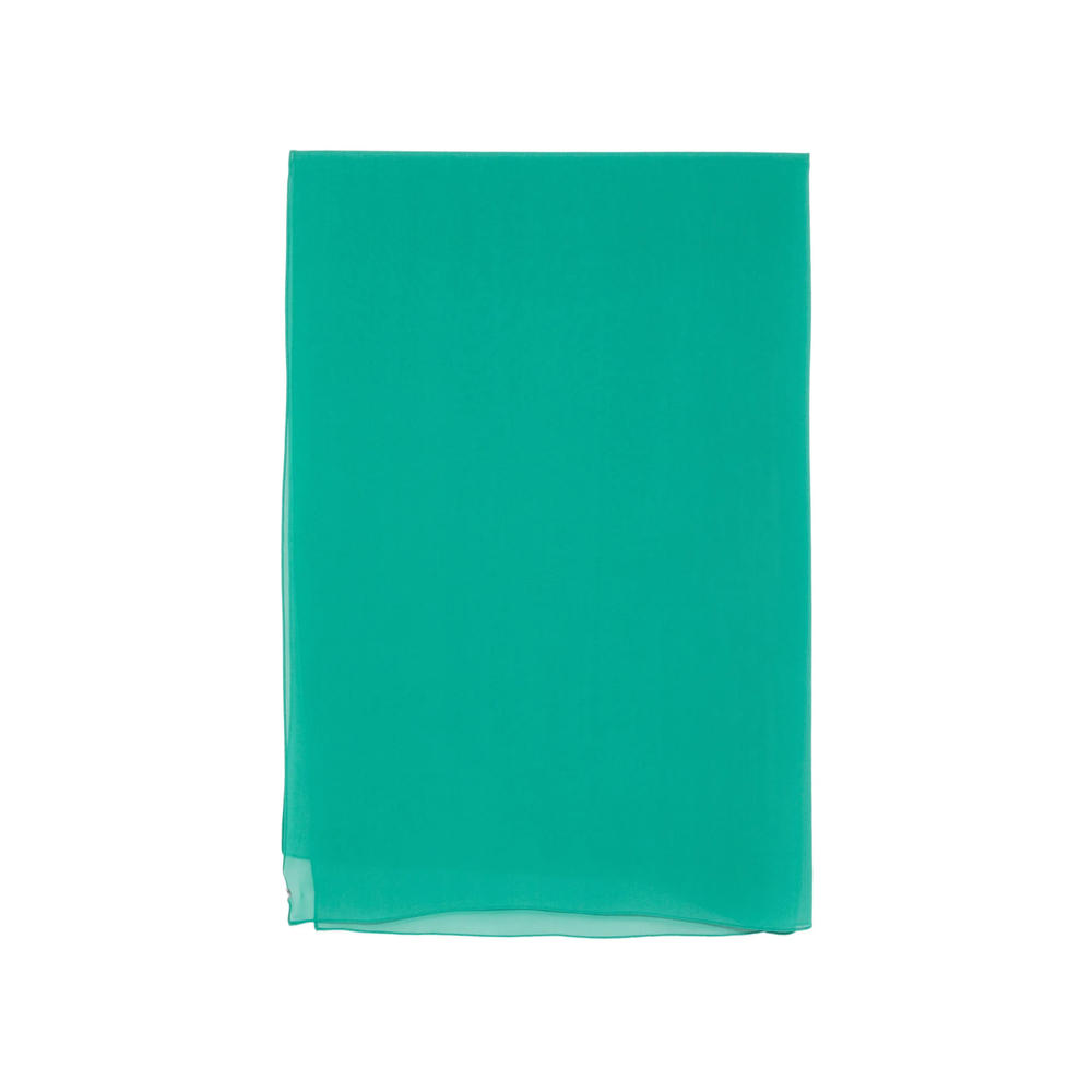 Max Mara Green Silk Scarf